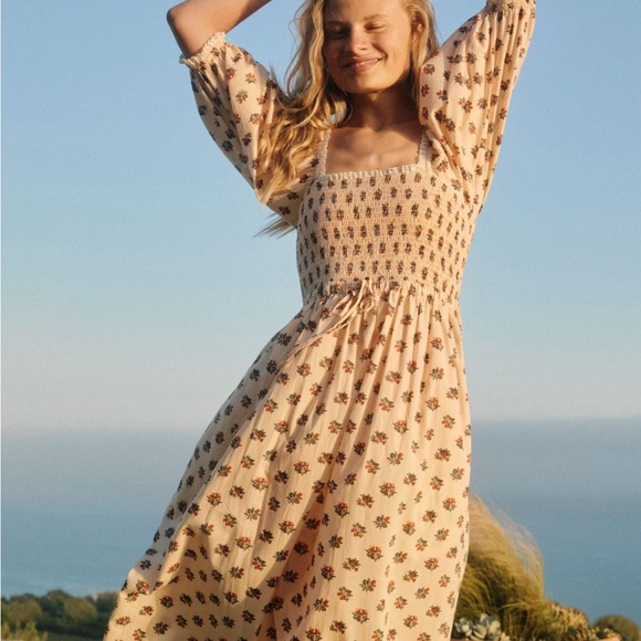 Christy Dawn Katrina Dress XS Sold Out Blooming Cream - Picture 6 of 9